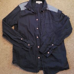 Men's casual dress long sleeve